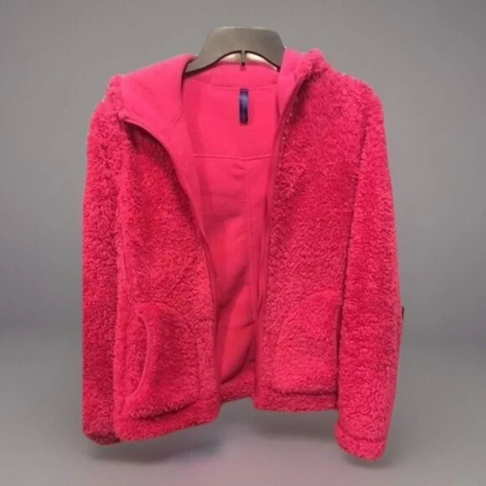 Falls Creek Fleece Zip Up Jacket & Sweaters - Pink / Purple Girls Size XL